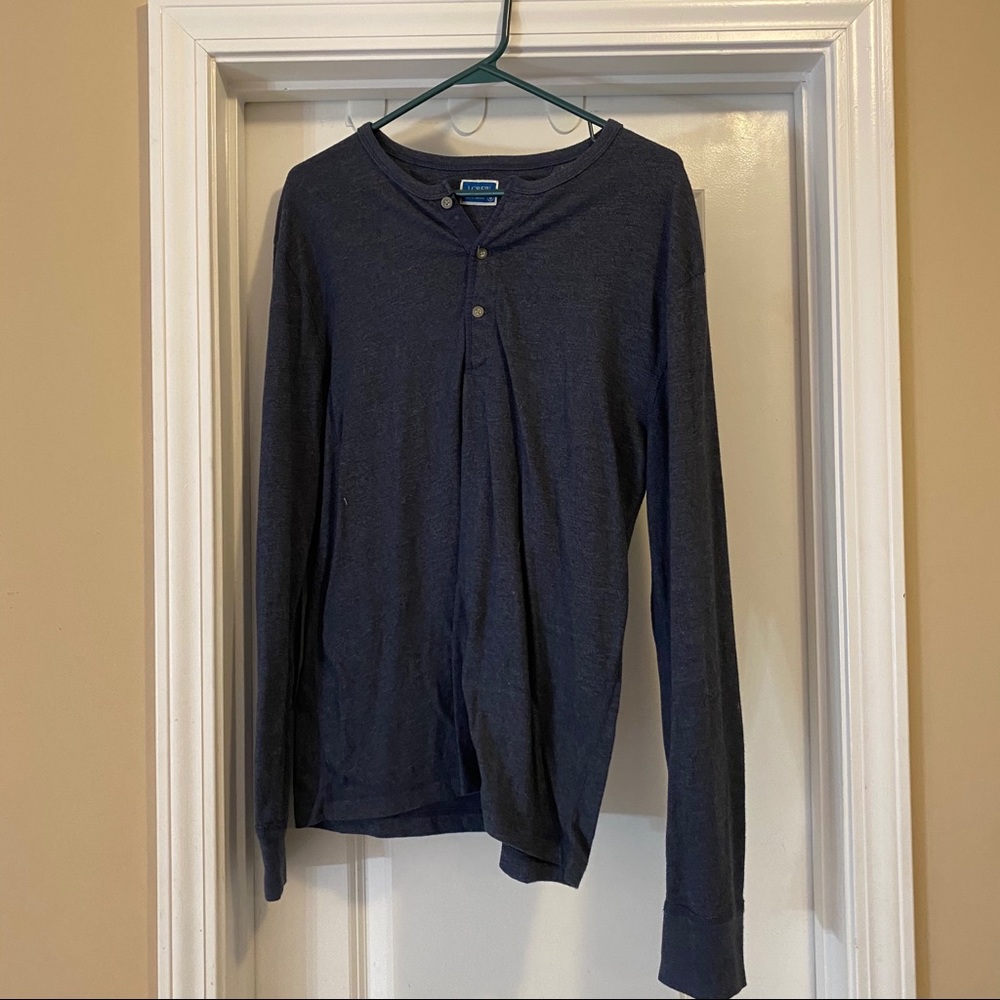 Blue J. Crew Henley